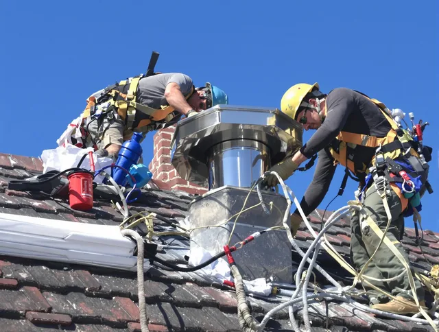 Protective chimney cap installed by El Monte Chimney Sweep in El Monte, CA