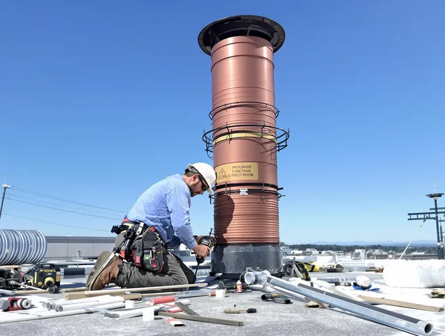 Installed chimney liner by El Monte Chimney Sweep in El Monte, CA