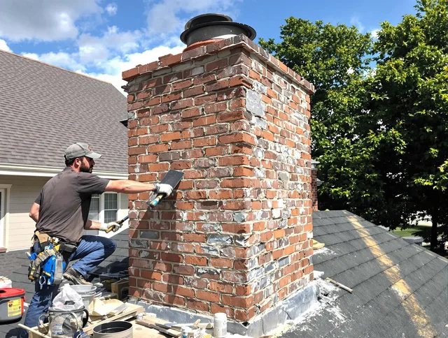 Completed chimney rebuild by El Monte Chimney Sweep in El Monte, CA