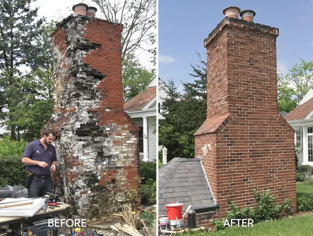 El Monte Chimney Sweep performing a full chimney restoration in El Monte, CA