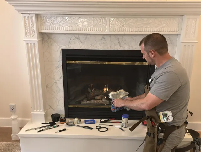 El Monte Chimney Sweep performing fireplace maintenance in El Monte, CA