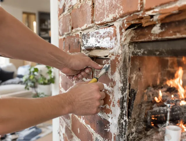 Routine fireplace repair by El Monte Chimney Sweep in El Monte, CA
